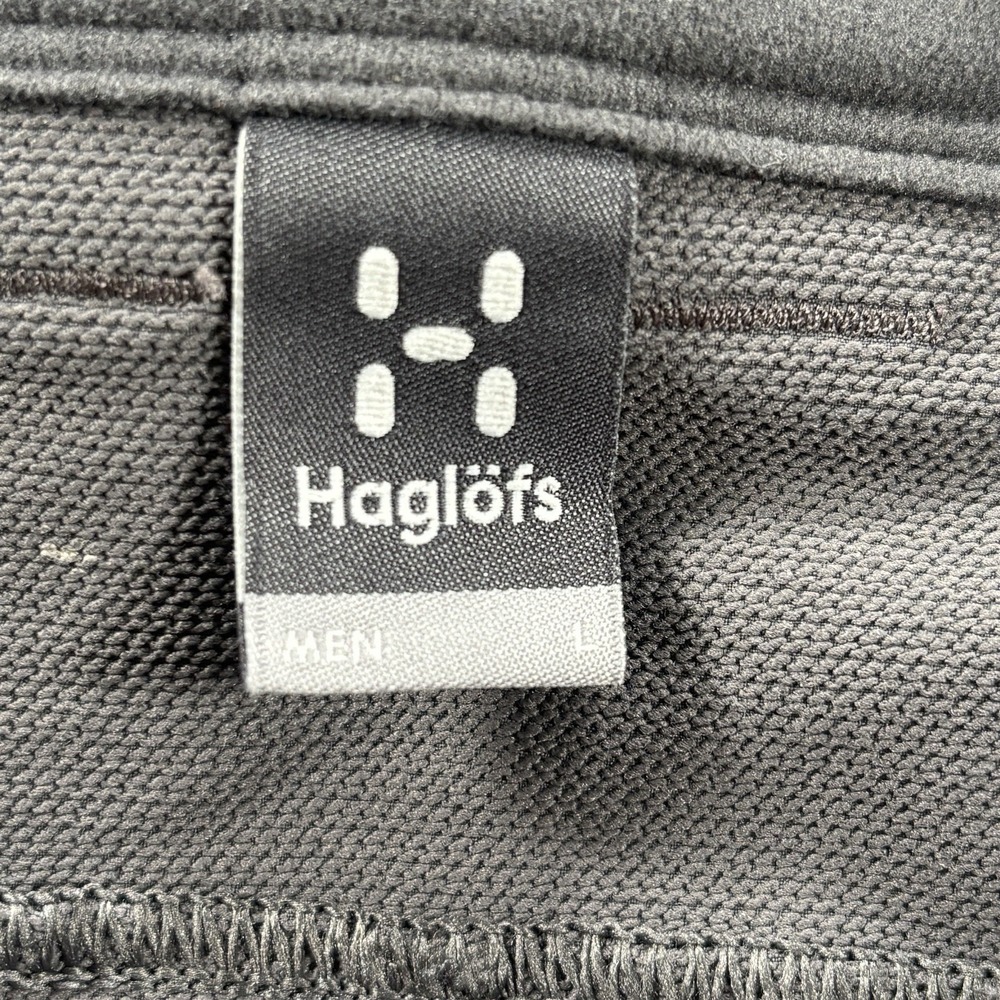 Haglofs Moran Water Repellent Wind Soft Shell Pants Gray Hiking Trekking 34x33 - Picture 10 of 16